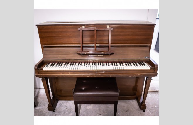 Used John Brinsmead Mahogany Upright Piano Sold As Seen Bargain - Image 1